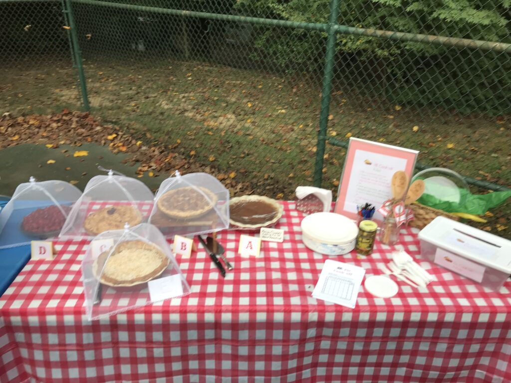 A table with some food on it